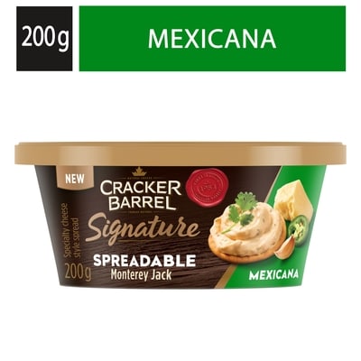 Cracker Barrel Monterey Jack à tartiner Mexicana 200 g, 2,75 $/100g