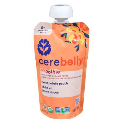 Cerebelly Smoothie Sweet Potato Peach 6+ Months 128 ml, $5.30/100ml