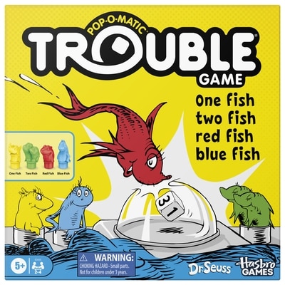 Jeu Hasbro Trouble : Poisson un, poisson deux, poisson rouge, poisson bleu 1 ea, 20,00 $/1ch