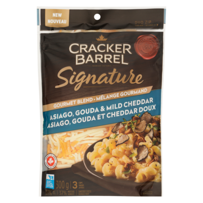Cracker Barrel Shredded Cheese Gourmet Blend 33% M.F. 300 g, $2.66/100g