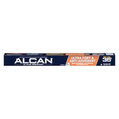 ALCAN Papier d'aluminium de qualité supérieure ultra fort & anti-adhérent très large 45 cm x 10,7 m (7,5 m²) 1 ea, 9,99 $/1ch