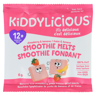 null Smoothie fondant fraise & banane 12+ mois 6 g, 41,50 $/100g