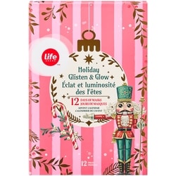 Life Éclat et luminosité des Fêtes 12 jours de masques 1 ea, 15,00 $/1ch