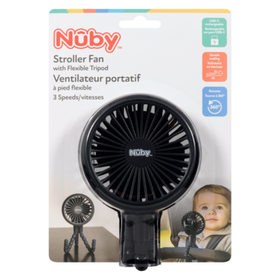 Nuby Stroller Fan With Flexible Tripod 3 Speeds 1 ea, $33.99/1ea