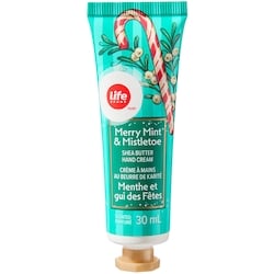 Life Crème à mains au beurre de karité Menthe et gui des Fêtes 30 ml, 6,67 $/100ml