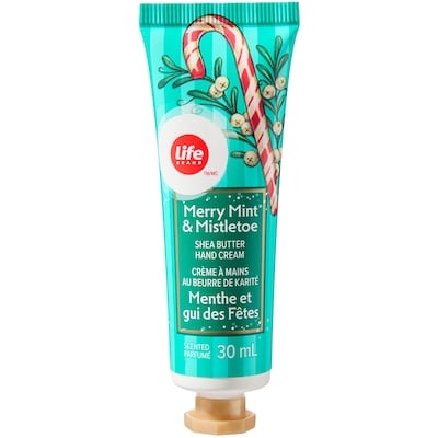 Life Crème à mains au beurre de karité Menthe et gui des Fêtes 30 ml, 6,67 $/100ml