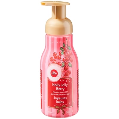 Life Brand Holly Jolly Berry Foaming Hand Soap 240 ml, $1.67/100ml