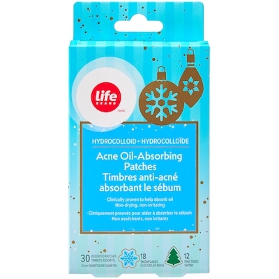 Life Timbres anti-acné hydrocolloïde absorbant le sébum 30 ea, 0,27 $/1ch
