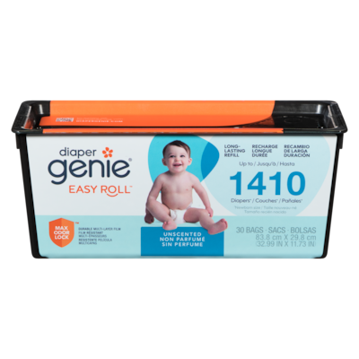 Diaper Genie Recharge longue durée non parfumé 83.8 cm x 29.8 cm 1 ea, 49,99 $/1ch
