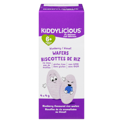 Naked & Saucy Biscottes de riz aromatisées au bleuet 6+ mois 4x4.0 g, 21,81 $/100g