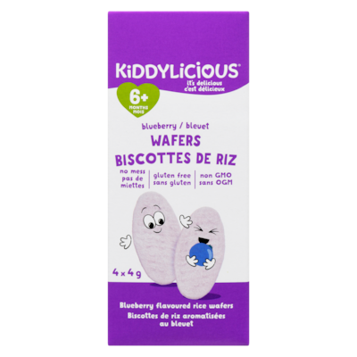 Biscottes de riz aromatisées au bleuet 6+ mois