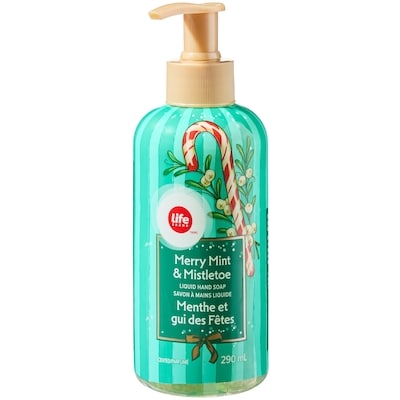 Life Brand Merry Mint and Mistletoe Liquid Hand Soap 290 ml, $1.31/100ml