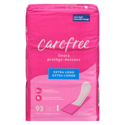 Carefree Extra Long Liners Unscented 93 ea, $0.13/1ea