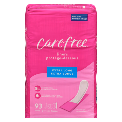 Carefree Extra-longs protège-dessous non parfumés 93 ea, 0,13 $/1ch