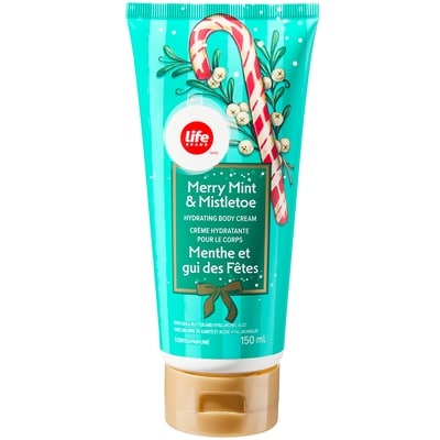 Life Brand Merry Mint and Mistletoe Hydrating Body Cream 150 ml, $2.67/100ml