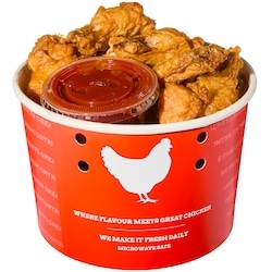 President's Choice Mini BBQ Chicken Wing Bucket, 20 Pieces 835 g, $1.80/100g