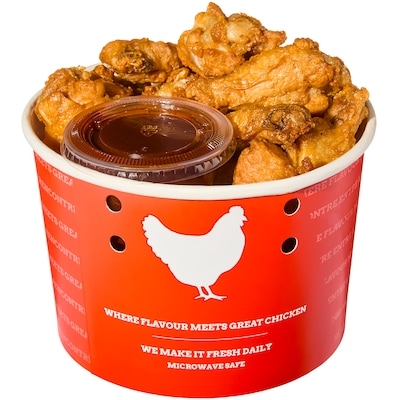 null Mini Stinging Honey Chicken Wing Buckets, 20 Pieces 835 g, $1.80/100g