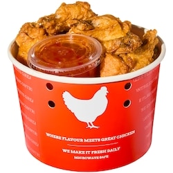 null Mini Sweet Chili Chicken Wing Bucket, 20 Pieces 835 g, $1.80/100g