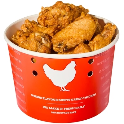 null Mini Hot Chicken Wing Bucket, 20 Pieces 835 g, $1.80/100g