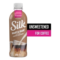 Silk Half & Half Dairy-Free Coffee Creamer, Oat & Coconut 890 ml, $0.67/100ml