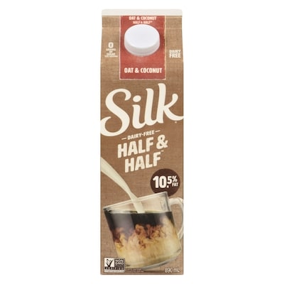Silk Coffee Whitener Oat & Coconut 10.5% Fat 890 ml, $0.76/100ml