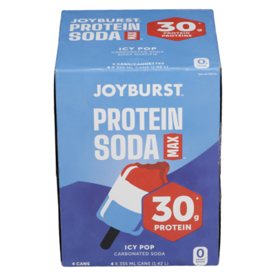 Joyburst Protein Soda Max, Icy Pop 4x355.0 ml, $1.13/100ml