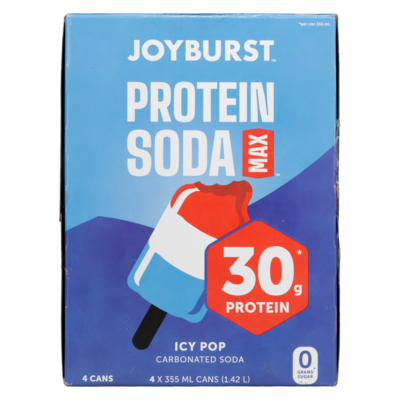 Joyburst Protein Soda Max, Icy Pop 4x355.0 ml, $1.13/100ml
