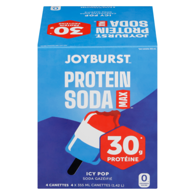 Joyburst Soda protéiné max 4x355.0 ml, 1,13 $/100ml
