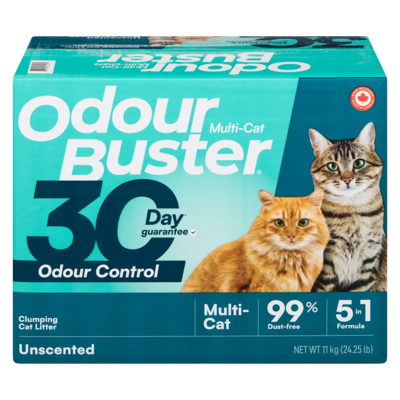 Odour Buster Cat Litter Unscented for Multi-Cats 11 kg, $0.17/100g