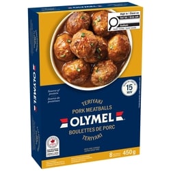 Olymel Boulettes de porc teriyaki prêt-à-manger 450 g, 2,00 $/100g