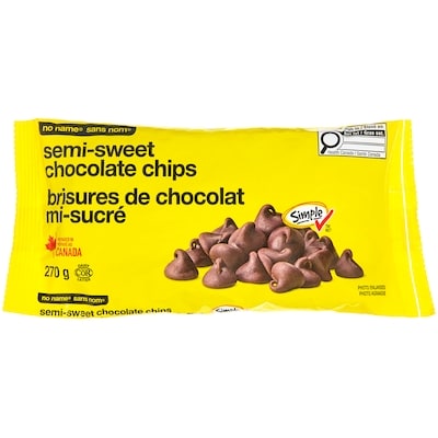 No Name Semi-Sweet Chocolate Chips 270 g, $1.85/100g