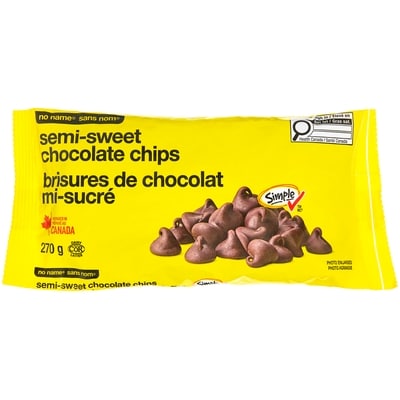 Sans Nom Brisures de chocolat mi-sucré 270 g, 1,85 $/100g