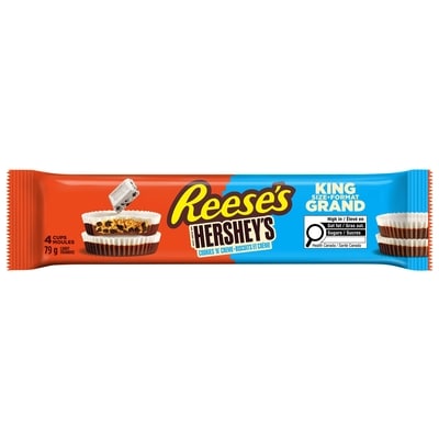 Reese's Peanut Butter Cups With Hershey'S Cookies 'N' Creme 79 g, $3.15/100g