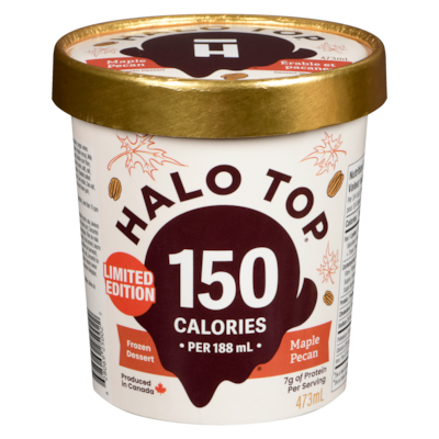 Halo Top Frozen Dessert Maple Pecan Limited Edition 473 ml, $1.69/100ml