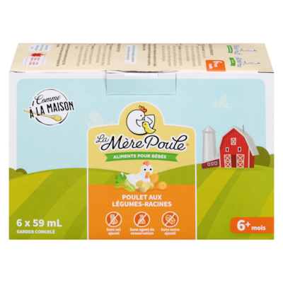 Belov Aliments pour bébés poulet aux légumes-racines 6+ mois 6x59.0 ml, 3,39 $/100ml