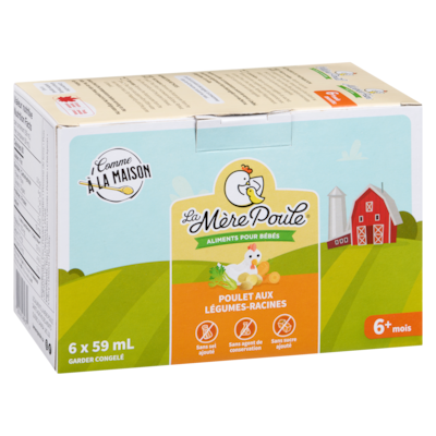 Aliments pour bébés poulet aux légumes-racines 6+ mois