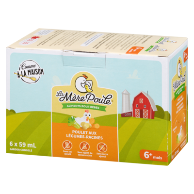 Aliments pour bébés poulet aux légumes-racines 6+ mois