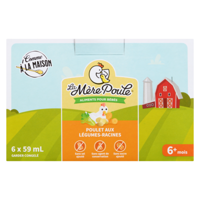 Aliments pour bébés poulet aux légumes-racines 6+ mois