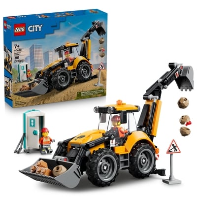 LEGO City Yellow Backhoe Loader Building Toy 60480 1 ea, $43.00/1ea