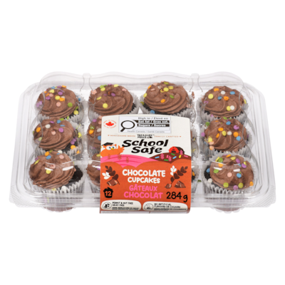 School Safe Chocolate Cupcakes 284 g, $1.93/100g