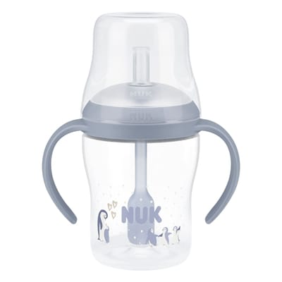 Nuk Perfect Match Learner Straw Bottle, 8+ M, 150 ml, Penguin, 1 Count 1 ea, $10.99/1ea