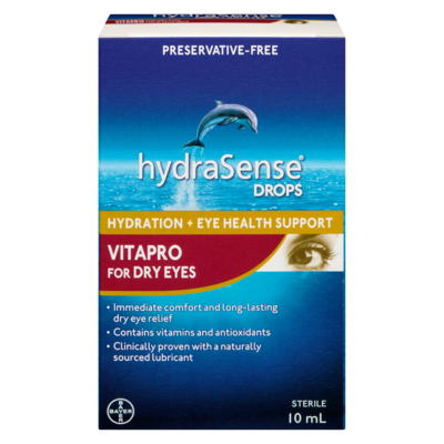 Hydrasense Drops Vitapro For Dry Eyes 10 ml, $139.90/100ml