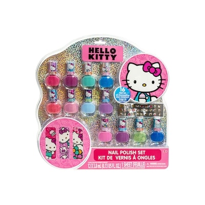 Hello Kitty 12pk Nail Polish Set with Accessories 1 ea, $20.00/1ea