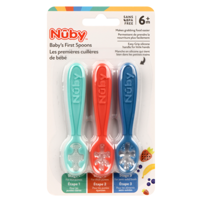 Nuby Les premières cuillères de bébé 6+m 3 ea, 2,16 $/1ch