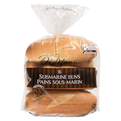 Villa Di Manno Pains sous-marin, paquet de 6 660 g, 0,61 $/100g