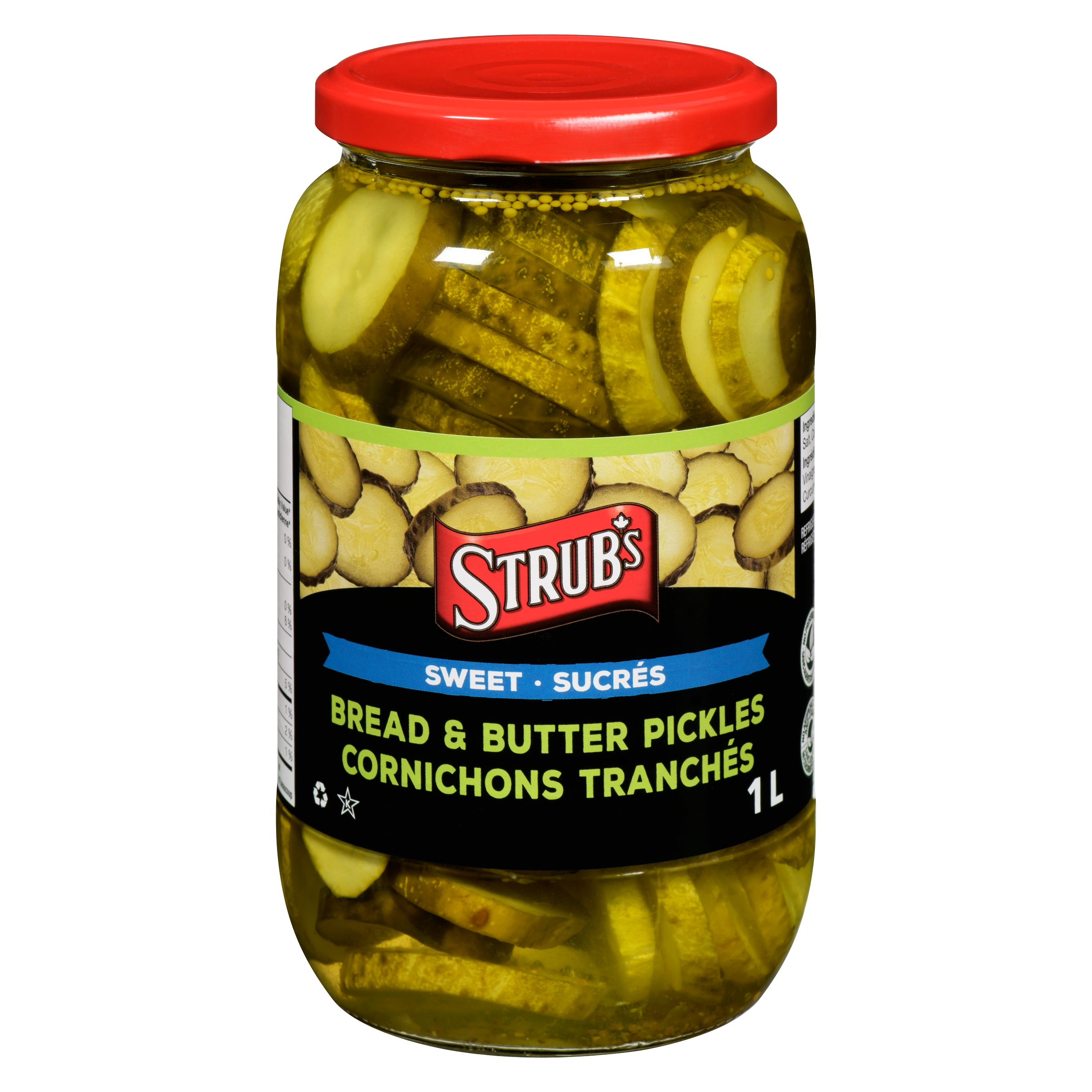 Strubs Bread & Butter Pickles Sweet 1 l, $0.70/100ml