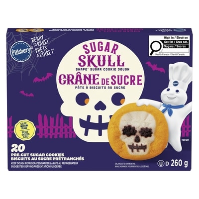 Prêts à cuire ! Crâne de sucre Pâte à biscuits au sucre