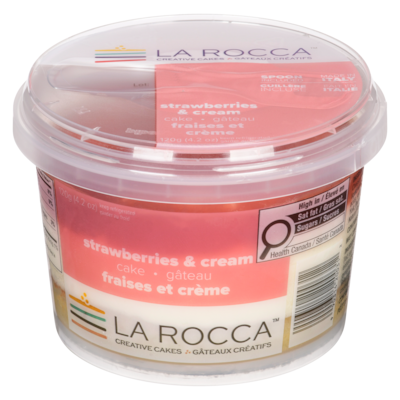 La Rocca Gâteau fraises et crème 120 g, 4,58 $/100g