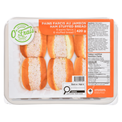  Pain farci au jambon 420 g, 2,14 $/100g