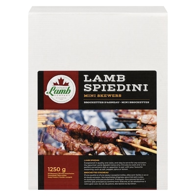 null Lamb Spiedini Mini Skewers 1250 g, $6.40/100g
